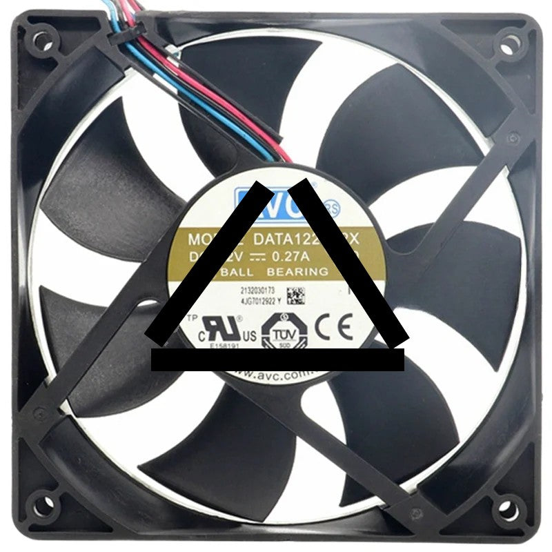 AVC DATA1225B2X 12V 0.27A Ball Bearing Axial Fan