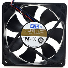 AVC DATA1232B8U -001 DC 48V 3-wire Server Square Fan
