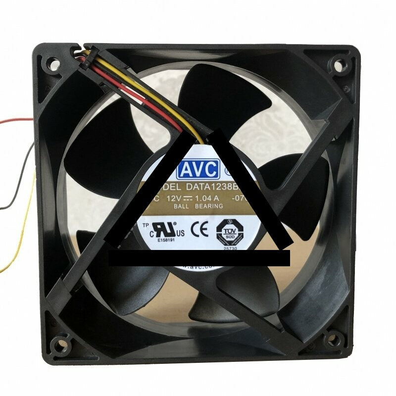 AVC DATA1238B2H DC 12V 1.04A 2 Wires / 3 Wires Axial Cooling Fan