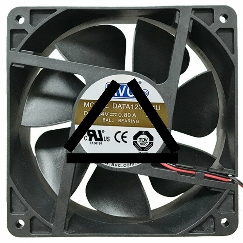 AVC DATA1238B4U DC 24V 0.80A 2 / 3 Wires Ball Bearing Axial Cooling Fan