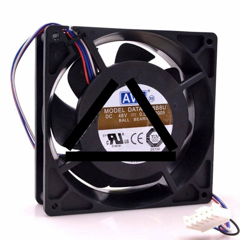 AVC DATA1338B8U DC 48V 0.5A 2 Wires / 3 Wires / 4 Wires Axial Cooling Fan
