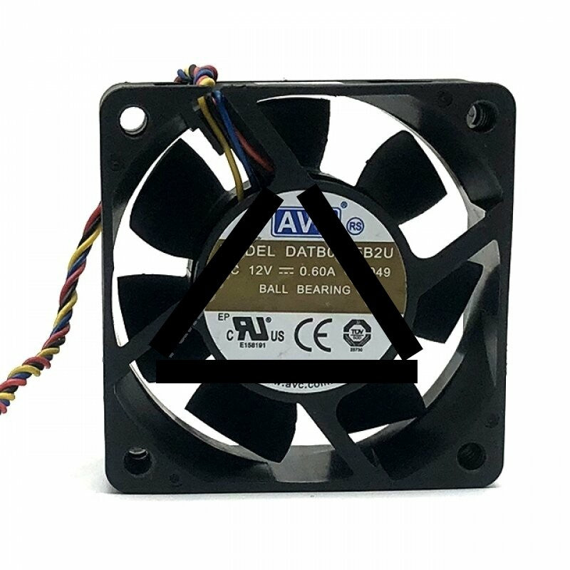 AVC DATB0625B2U DC 12V 0.60A 2 Wires / 3 Wires / 4 Wires Axial Cooling Fan