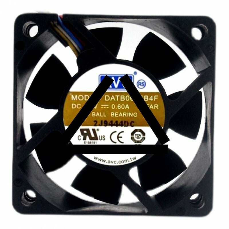 AVC DATB0625B4F DC 24V 0.6A 3 Wires / 4 Wires Axial Cooling Fan