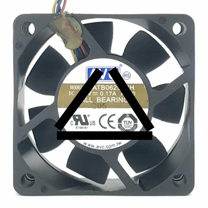 AVC DATB0625B8H DC 48V 0.17A 6025 Axial Ball Bearing Cooling Fan