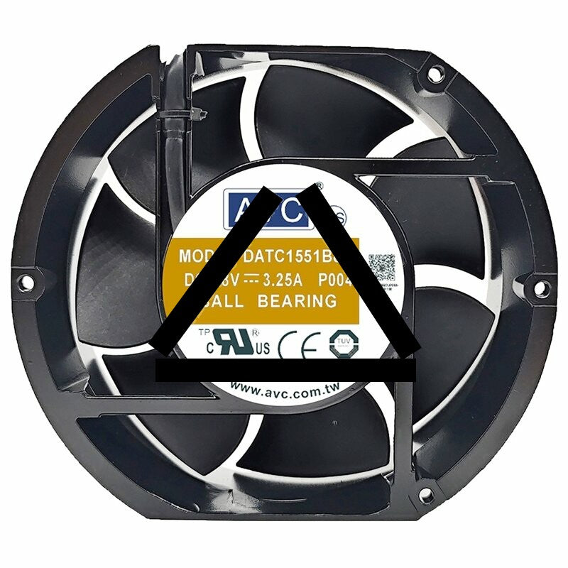 AVC DATC1551B8F 48V 3.25A 3 / 4 Wires Axial Cooling Fan
