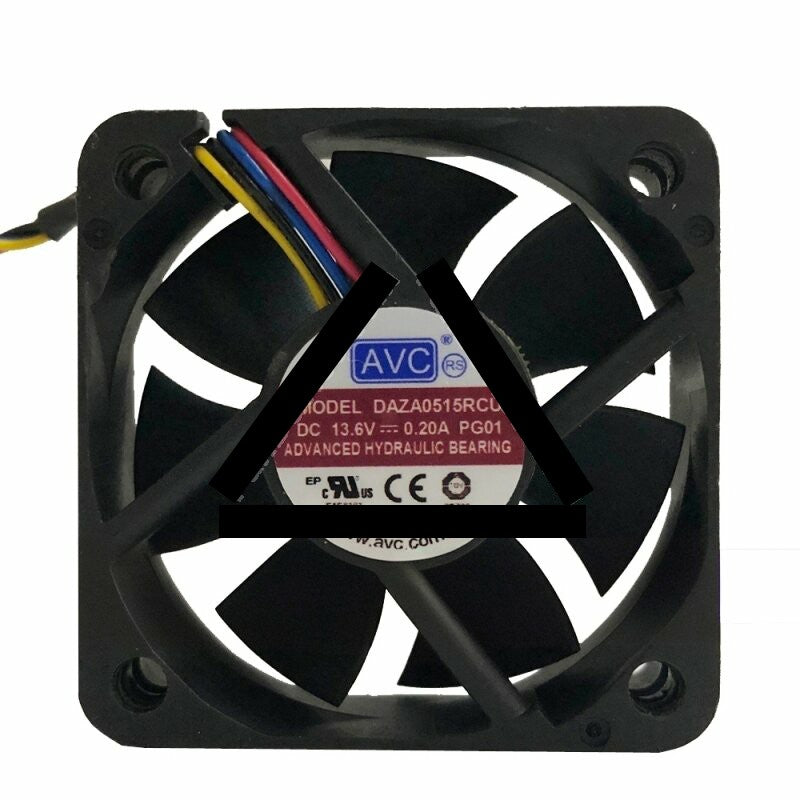 AVC DAZA0515RCU DC 13.6V 0.20A 4 Wires Axial Cooling Fan