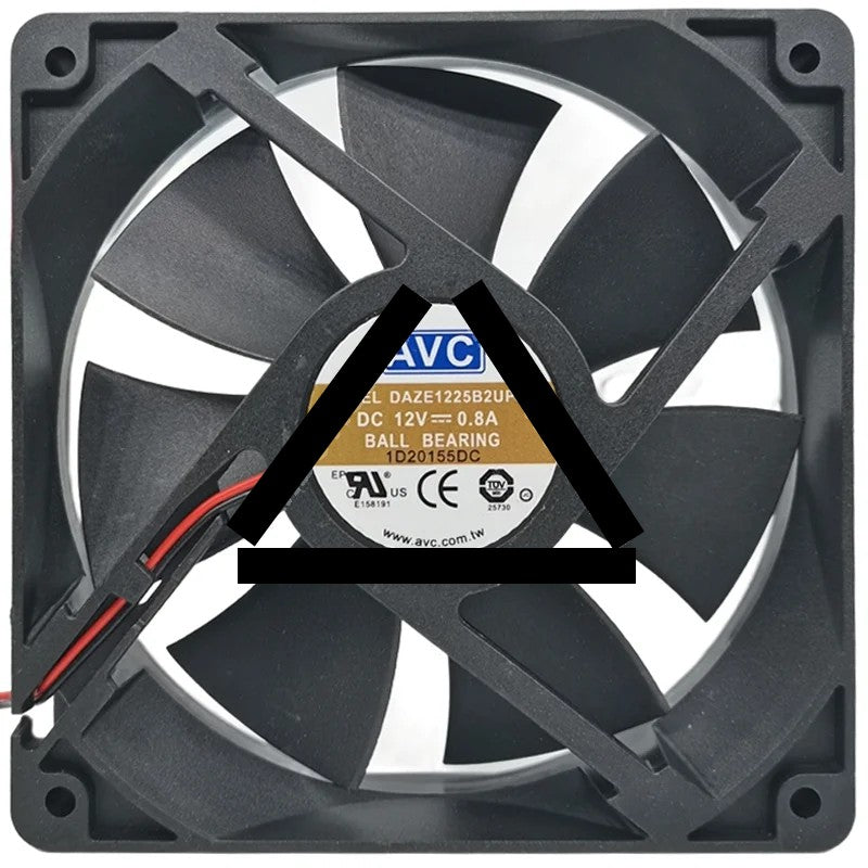 AVC DAZE1225B2UP034 12V 0.8A Ball Bearing Cooling Fan