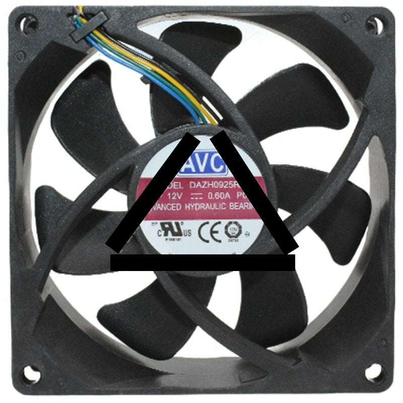 AVC DAZH0925R2U DC 12V 0.60A 4 Wires 9225 Hydraulic Bearing Axial Fan