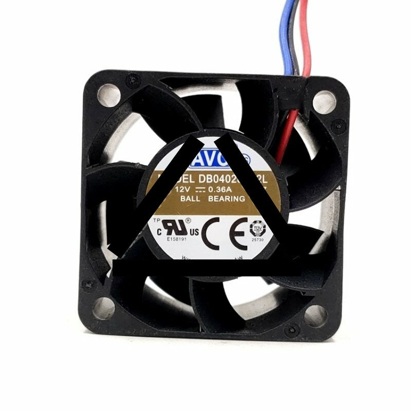 AVC DB04028B12L DC 12V 0.36A 3 Wires Axial Cooling Fan