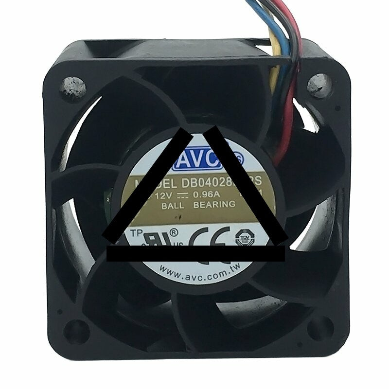 AVC DB04028B12S DC 12V 0.96A 4028 Axial Ball Bearing Cooling Fan