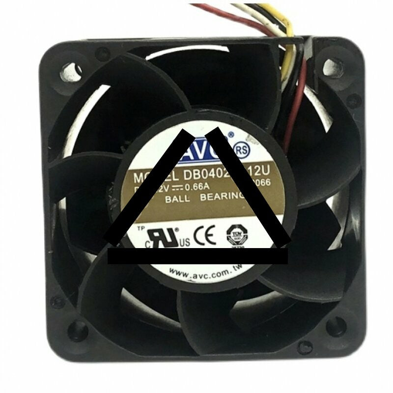 AVC DB04028B12U DC 12V 0.66A 2 Wires / 3 Wires / 4 Wires Axial Cooling Fan