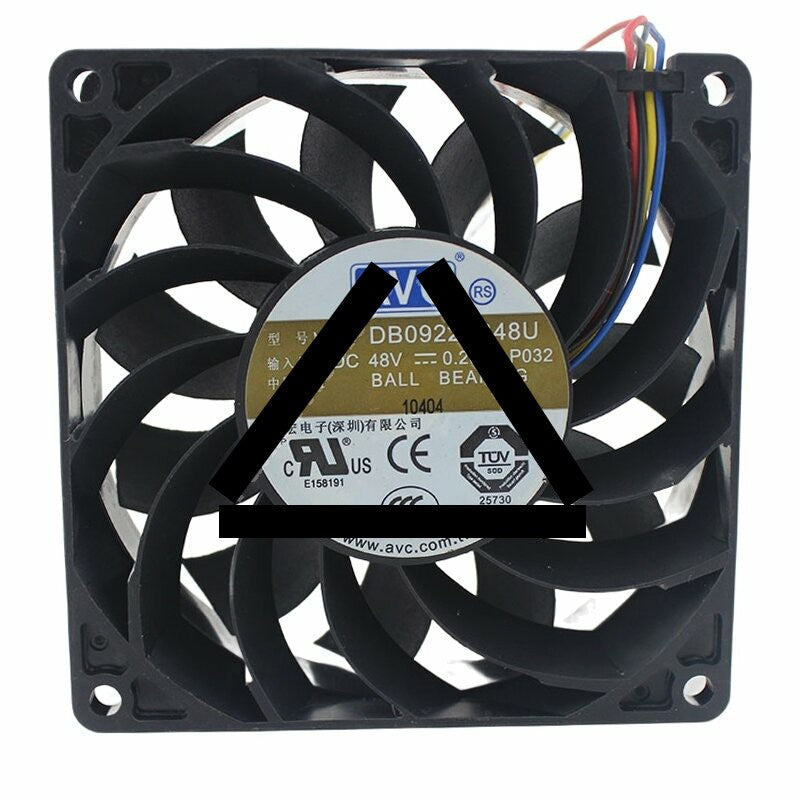 AVC DB09225B48U DC 48V 0.26A 9225 Axial Ball Bearing Cooling Fan