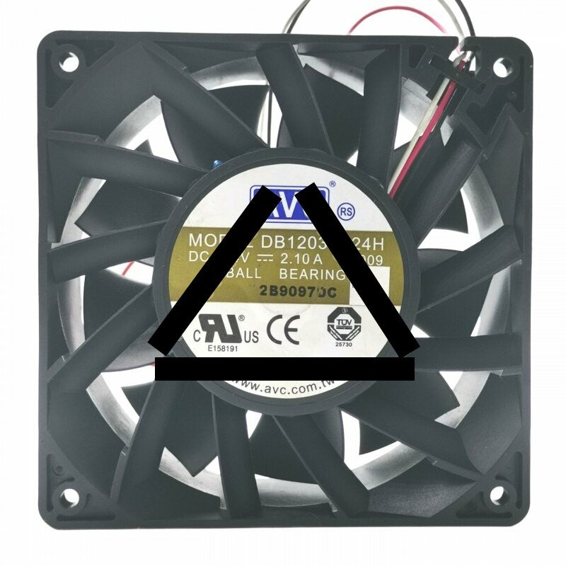 AVC DB12038B24H DC 12V 2.10A 12038 Axial Ball Bearing Cooling Fan