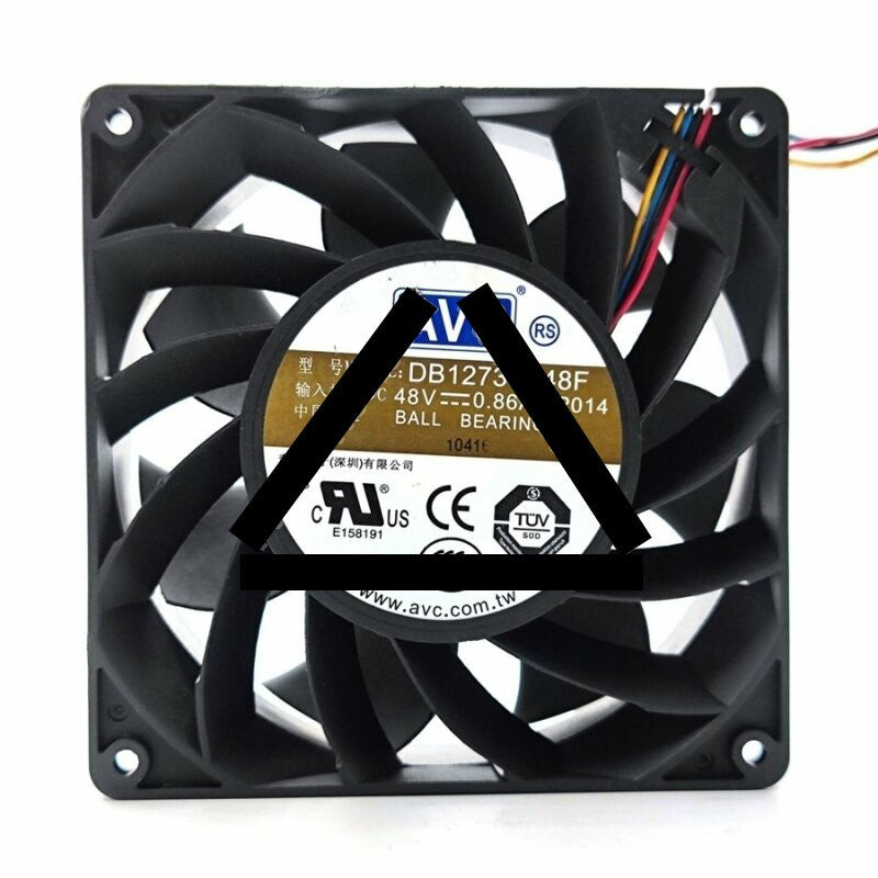 AVC DB12738B48F-P014 DC 48V 0.86A 4 Wires Axial Cooling Fan