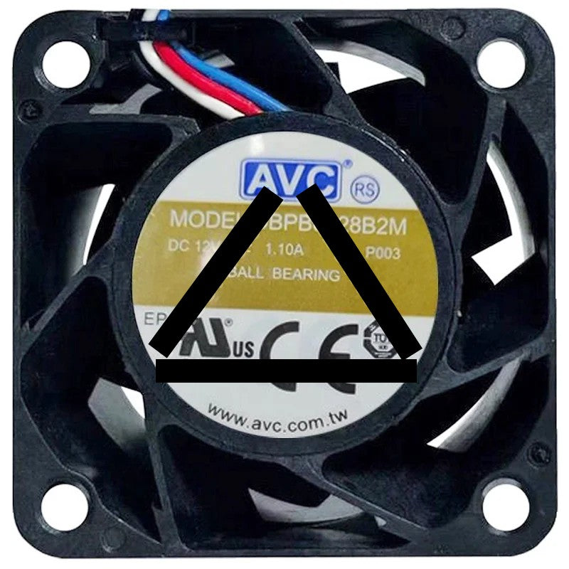 AVC DBPB0428B2M 12V 1.10A 4 Wires Ball Bearing Cooling Fan