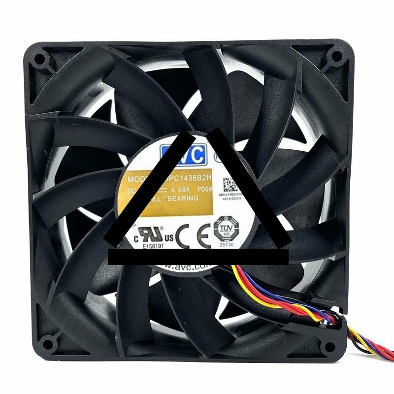 AVC DBPC1438B2H DC 12V 4.68A 2 Wires / 3 Wires / 4 Wires Axial Cooling Fan