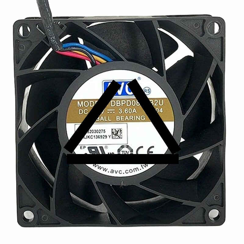 AVC DBPD0838B2U DC 12V 3.60A 8038 Axial Cooling Fan