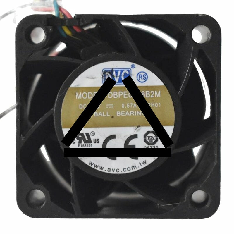 AVC DBPE0428B2M DC 12V 0.57A 4028 Axial Ball Bearing Cooling Fan