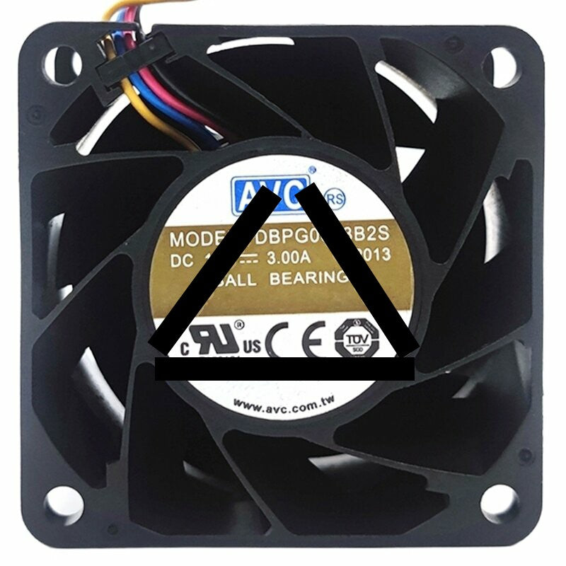 AVC DBPG0638B2S DC 12V 3.00A 4 Wires Ball Bearing PWM Axial Cooling Fan