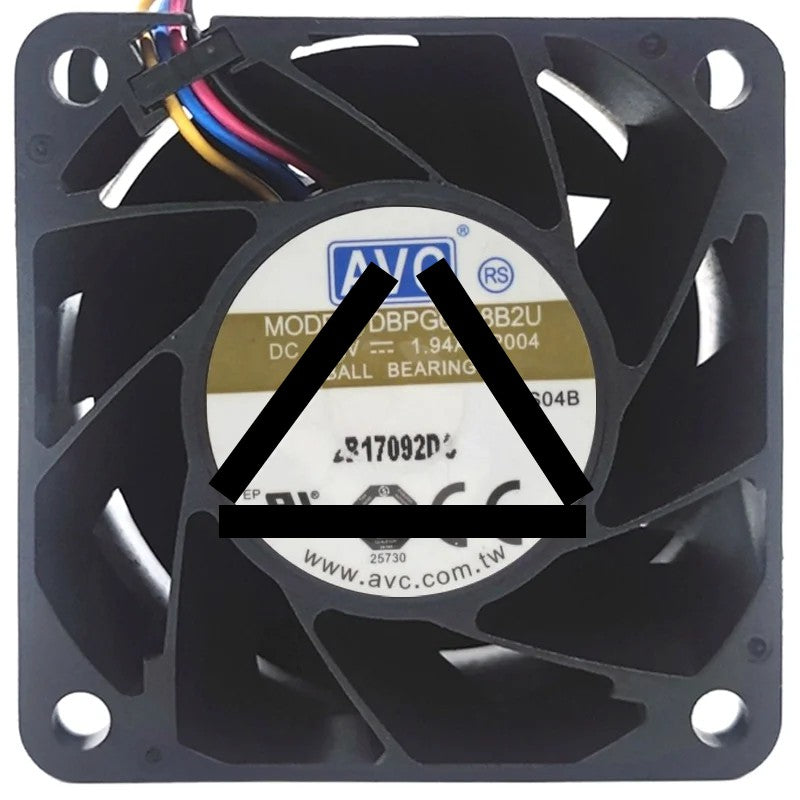 AVC DBPG0638B2U 12V 1.94A 4 Wires Ball Bearing Cooling Fan