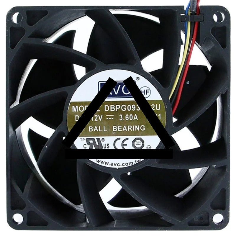 AVC DBPG0938B2U 12V 3.60A Ball Bearing Axial Cooling Fan