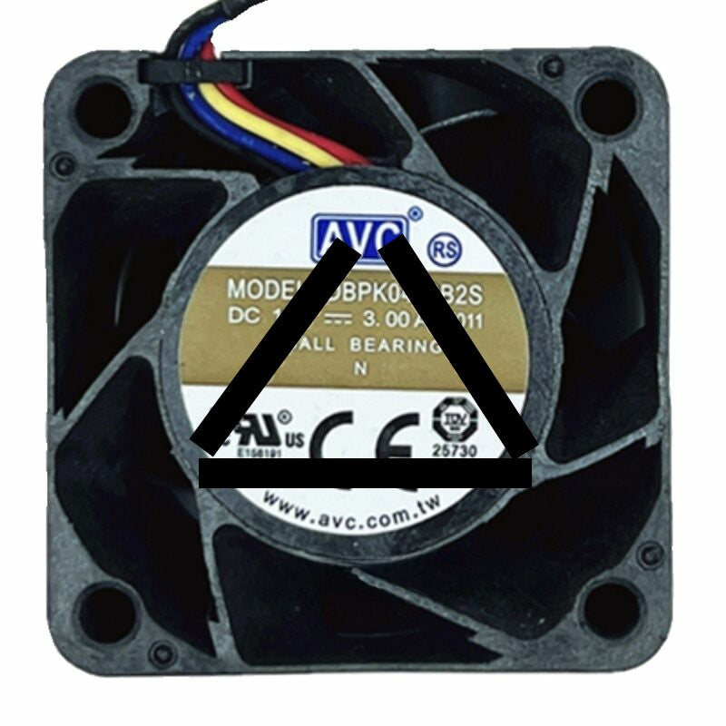AVC DBPK0428B2S DC 12V 3.00A 4028 Axial Ball Bearing Cooling Fan