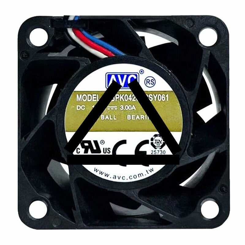 AVC DBPK0428B2SY061 DC 12V 3.00A 4028 Axial Ball Bearing Cooling Fan