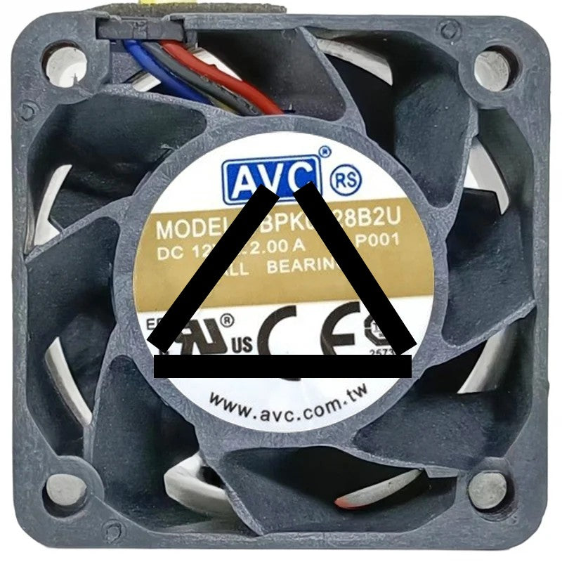 AVC DBPK0428B2U DC 12V 2.00A 4 Wires Ball Bearing Cooling Fan