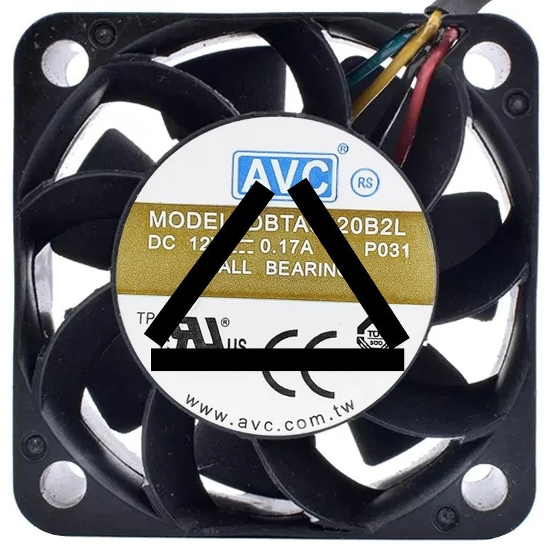 AVC DBTA0420B2L 12V 0.17A 2 / 3 / 4 Wires Ball Bearing Cooling Fan