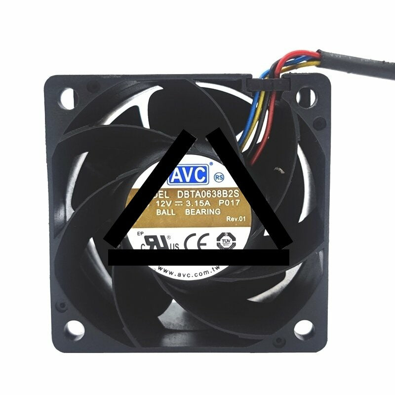 AVC DBTA0638B2S DC 12V 3.15A 2 Wires / 3 Wires / 4 Wires Axial Cooling Fan