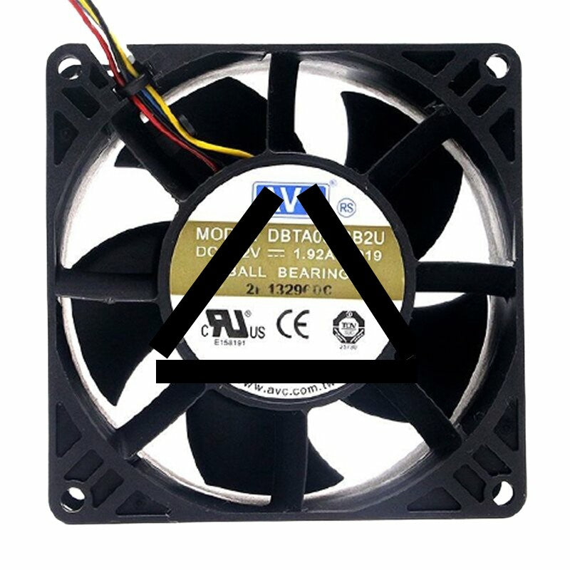 AVC DBTA0938B2U DC 12V 1.92A 9038 Axial Ball Bearing Cooling Fan