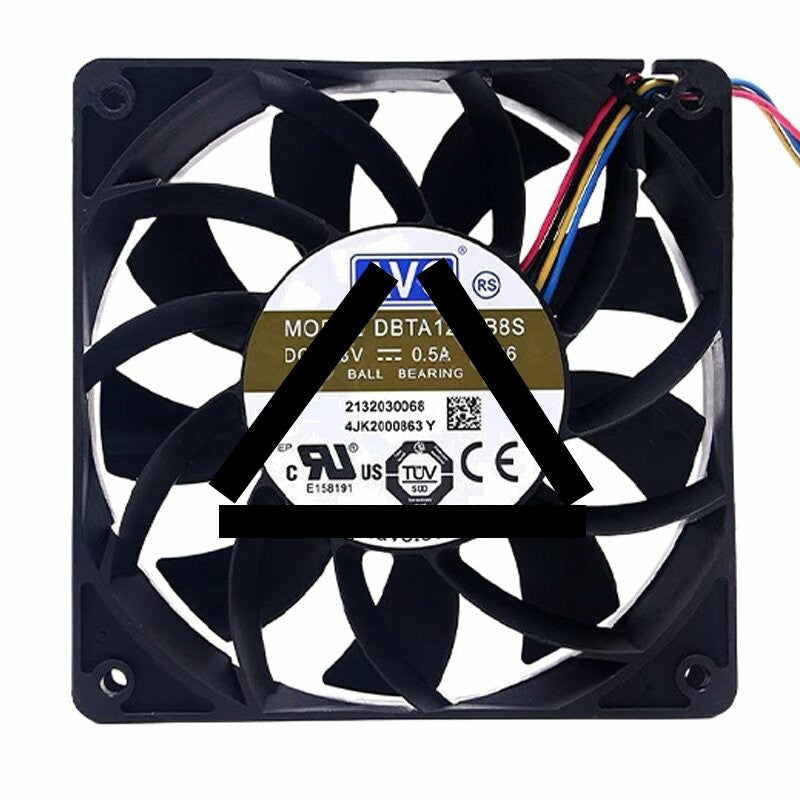 AVC DBTA1225B8S DC 48V 0.5A 12025 Axial Ball Bearing Cooling Fan