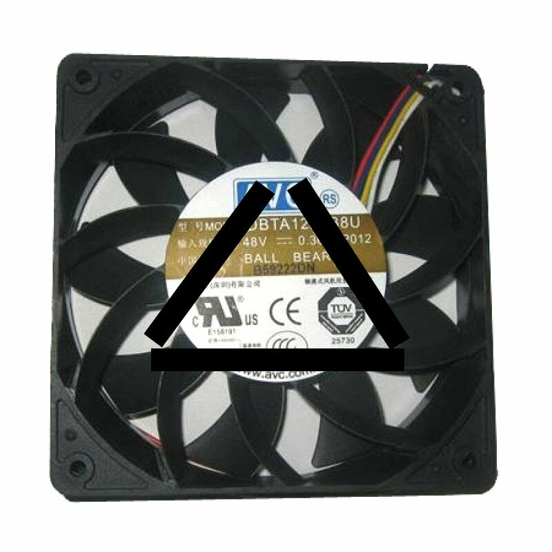 AVC DBTA1225B8U DC 48V 0.36A 4 Wires Axial Cooling Fan
