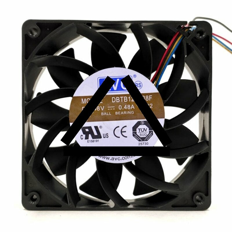 AVC DBTB1225B8F DC 48V 0.48A 12025 Axial Ball Bearing Cooling Fan