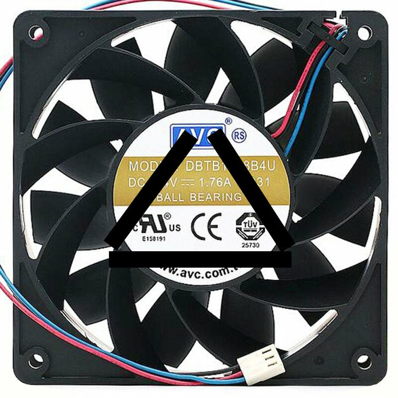 AVC DBTB1238B4U-031 DC 24V 1.76A 2 Wires / 3 Wires Axial Cooling Fan