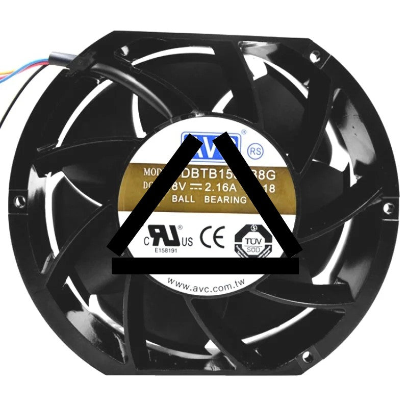 AVC DBTB1551B8G 48V 2.16A 4 Wires Ball Bearing Cooling Fan