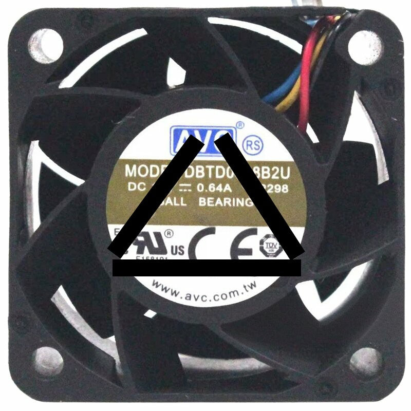AVC DBTD0428B2U 12V 0.64A 4 Wires Ball Bearing Cooling Fan