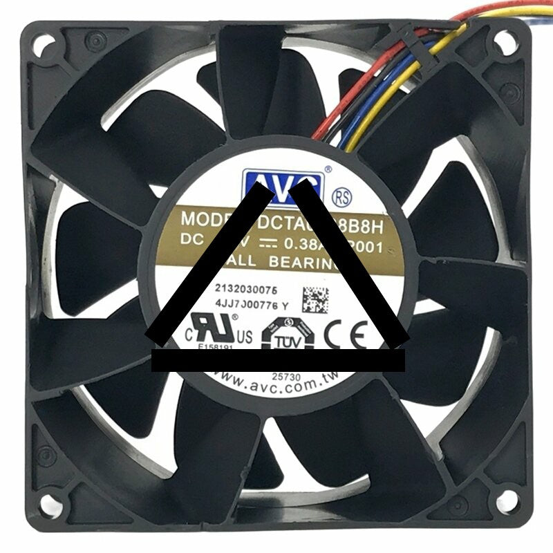 AVC DCTA0938B8H DC 48V 0.38A Ball Bearing Axial Cooling Fan
