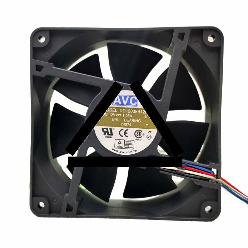 AVC DD12038B12HP DC 12V 1.05A 2 Wires / 3 Wires / 4 Wires Axial Cooling Fan
