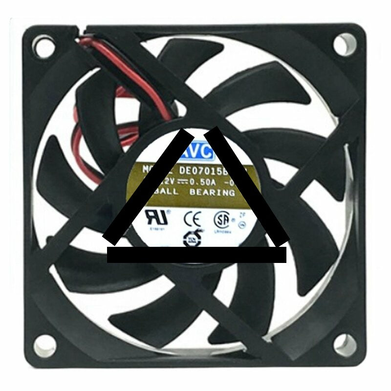 AVC DE07015B12H DC 12V 0.50A 7015 Ball Bearing Axial Cooling Fan