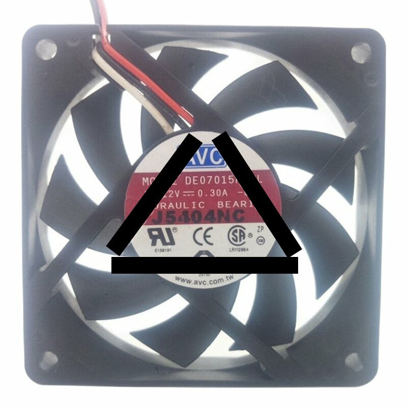 AVC DE07015R12L DC 12V 0.30A 7015 Axial Hydraulic Bearing Cooling Fan