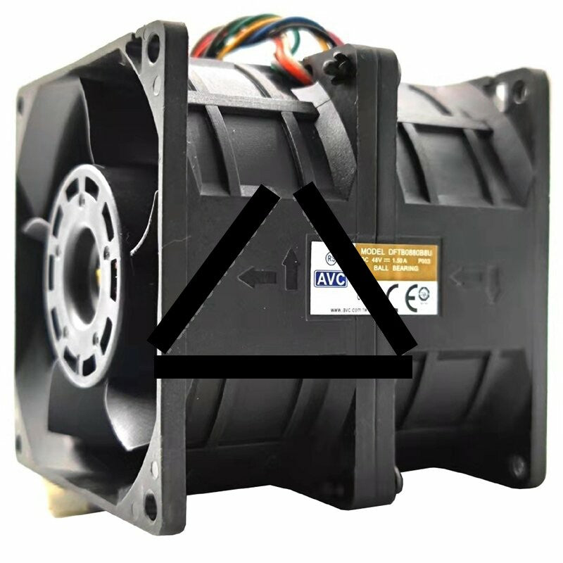 AVC DFTB0880B8U 48V 1.50A 8 Wires Ball Bearing Cooling Fan