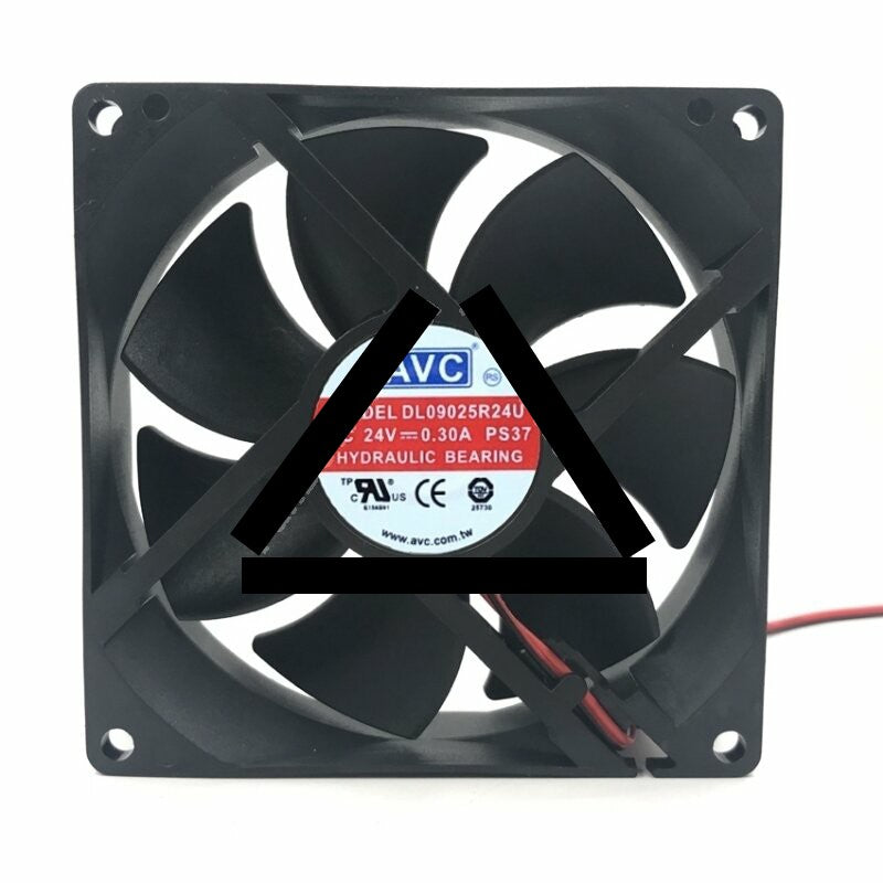 AVC DL09025R24U DC 24V 0.30A 2 Wires Axial Cooling Fan