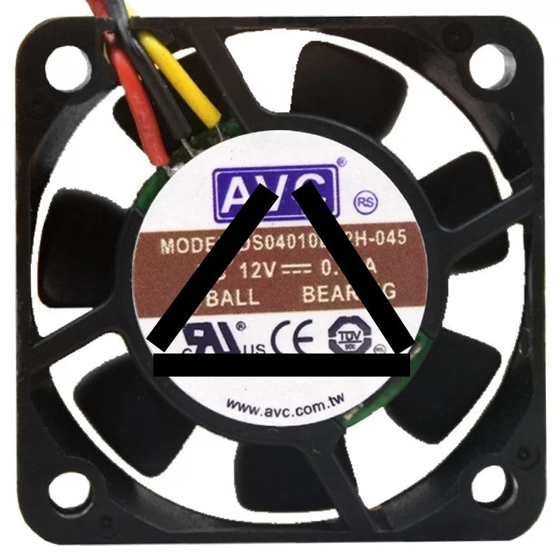 AVC DS04010B12H-045 12V 0.11A 2 / 3 Wires Axial Cooling Fan
