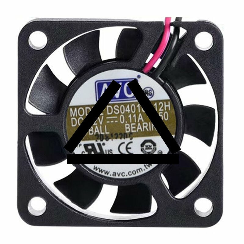 AVC DS04010B12H DC 12V 0.11A 2 Wires / 3 Wires Axial Cooling Fan