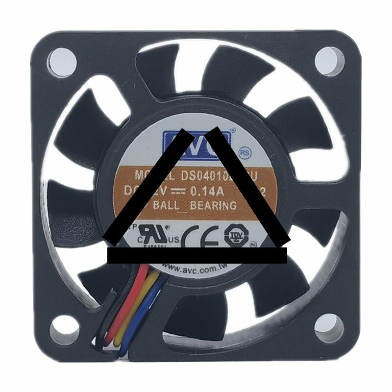 AVC DS04010B12U DC 12V 0.14A 4010 Axial Ball Bearing Cooling Fan