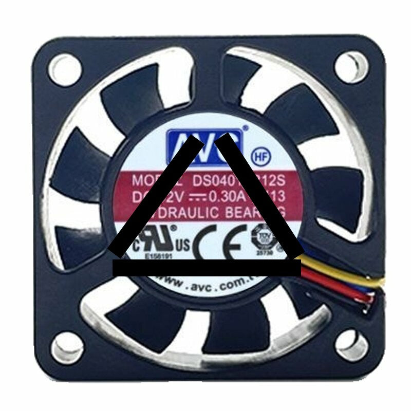 AVC DS04010R12S DC 12V 0.30A 4010 Axial Hydraulic Bearing Cooling Fan