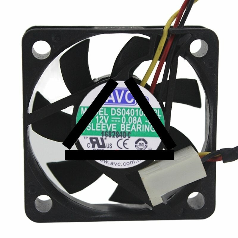 AVC DS04010S12L DC 12V 0.08A 2 Wires / 3 Wires Axial Cooling Fan