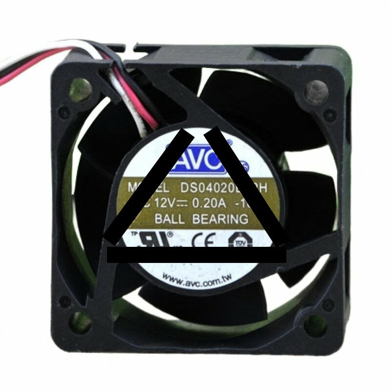 AVC DS04020B12H DC 12V 0.20A 2 Wires / 3 Wires Axial Cooling Fan