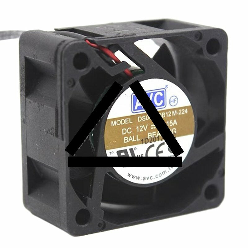 AVC DS04020B12M DC 12V 0.15A 4020 Ball Bearing Axial Cooling Fan